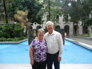 Mom and Dad in Statue Square